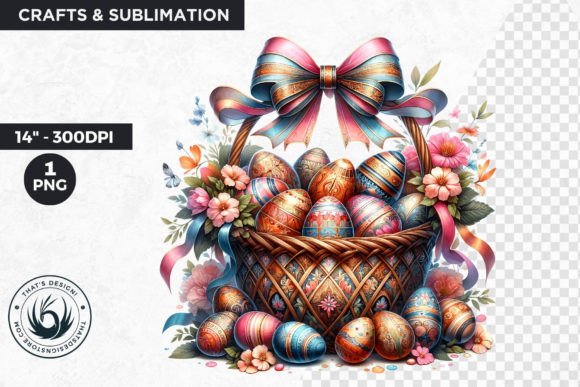 Download Easter Basket Eggs Clipart - Premium Resources